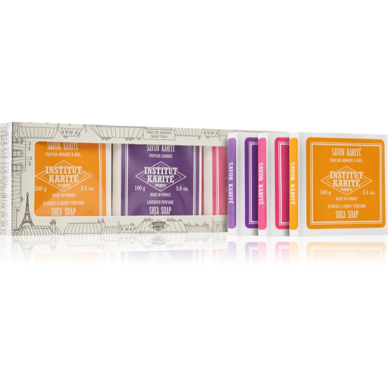 

Institut Karité Paris Gift Sets Trio Shea Soaps мило (3 шт)
