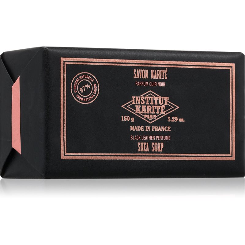 Institut Karité Paris Black Leather Shea Soap savon solide de luxe au beurre karité 150 g female