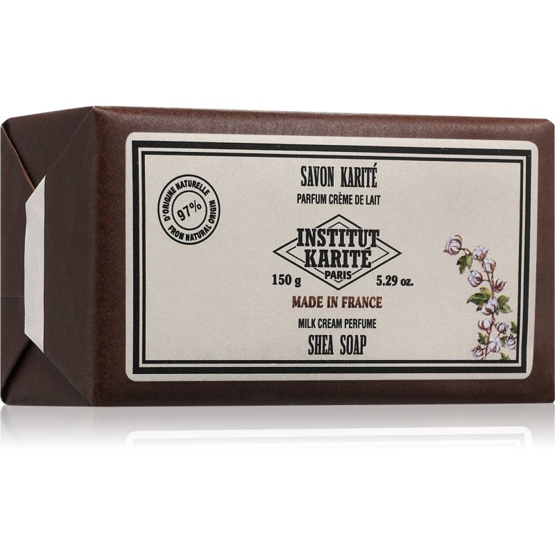 Institut Karité Paris Institut Karité Paris Milk Cream Shea Soap Μπάρα σαπουνιού με βούτυρο καριτέ Milk Cream 150 γρ