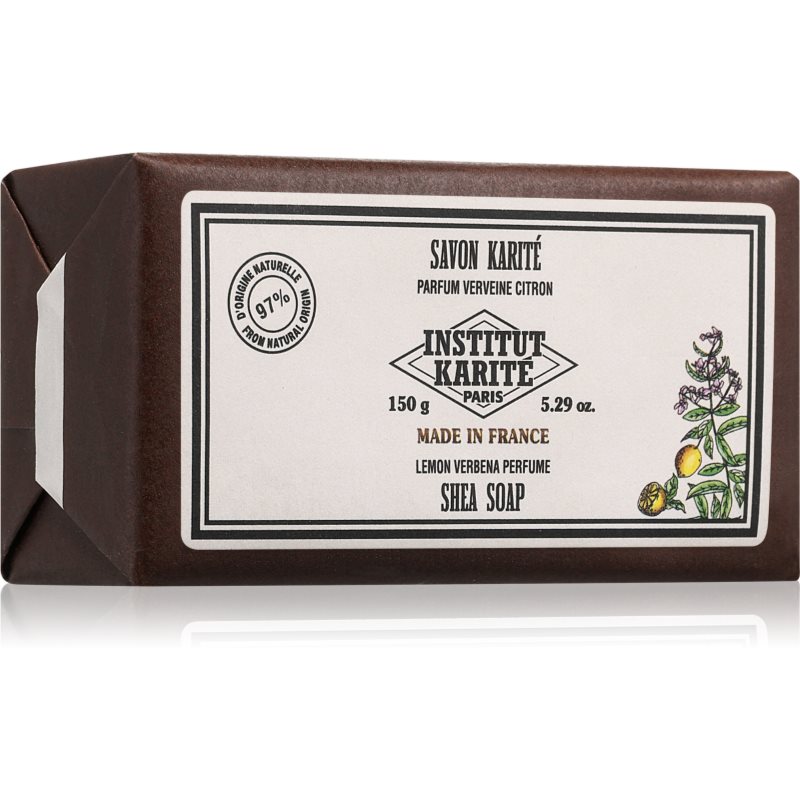 Institut Karité Paris Lemon Verbena Shea Soap Μπάρα σαπουνιού με βούτυρο καριτέ 150 γρ φωτογραφία