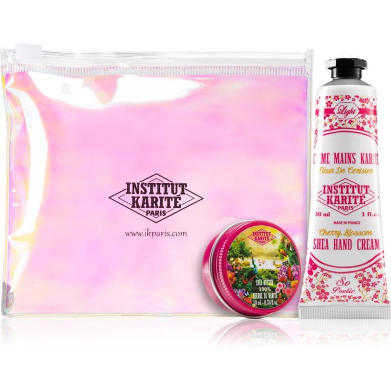 

Institut Karité Paris Gift Sets Hologram Pouch Cherry Blossom набір (зі зволожуючим ефектом)