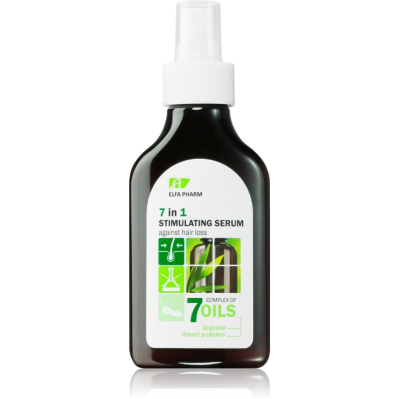 Photos - Hair Product Elfa Intensive Hair Therapy 7 Oils відновлююча сироватка проти випадіння волосс 