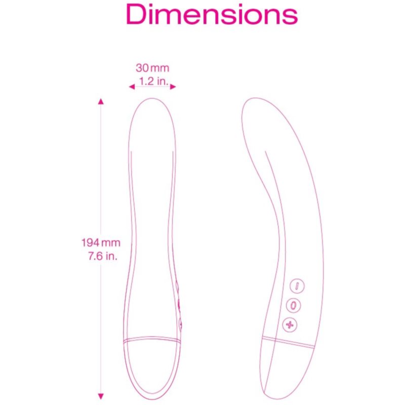 Intimina Raya Personal Massager vibrátor na baterie 19.3 cm (obrázek 5)