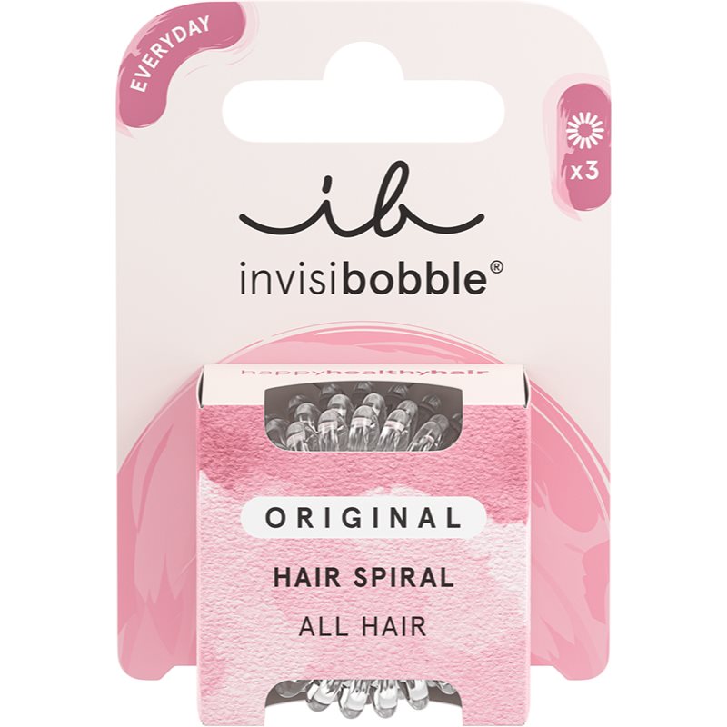 Invisibobble Original Hair Bands Crystal Clear 3 Pc