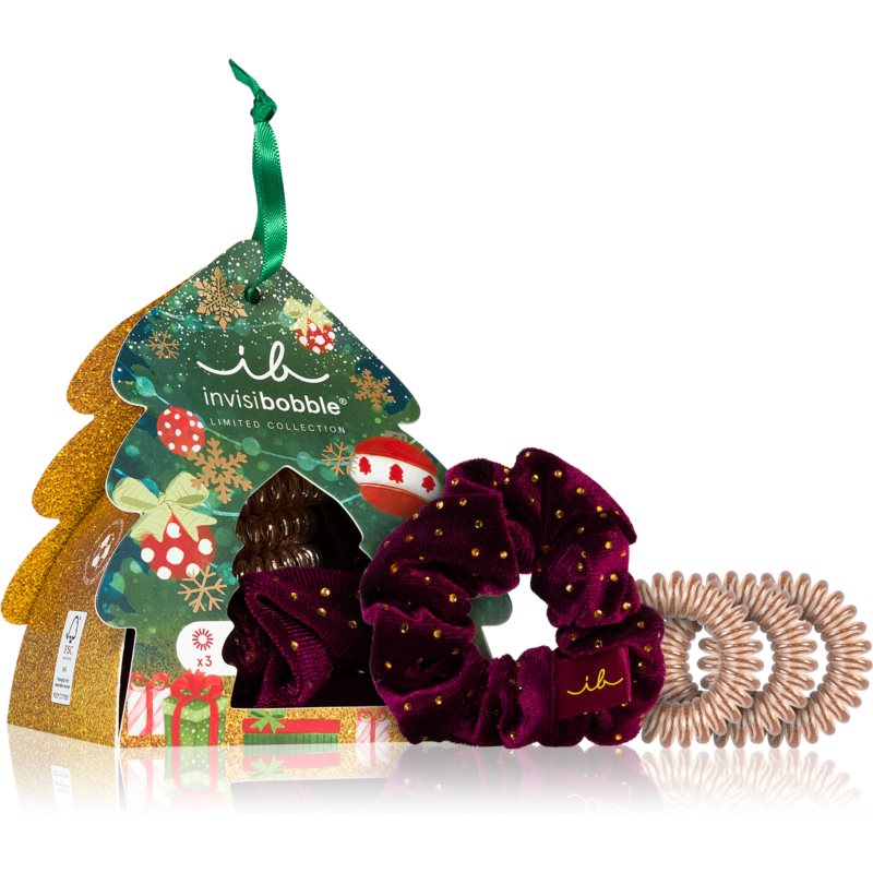 invisibobble Holidays Good Things Come in Trees elastike za lase