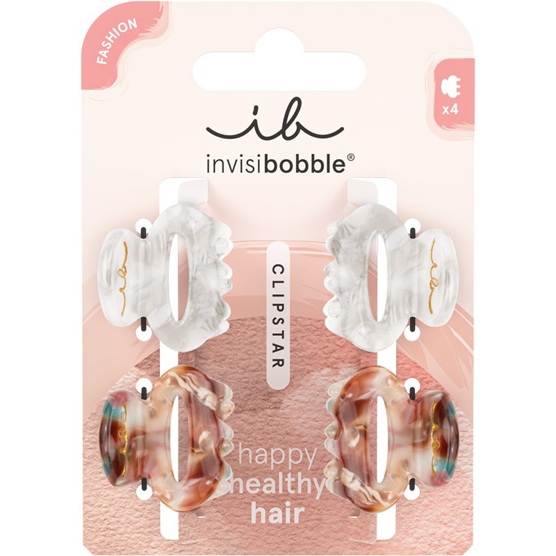 Invisibobble Clipstar Petit Bijoux Pinces à Cheveux 4 Pcs