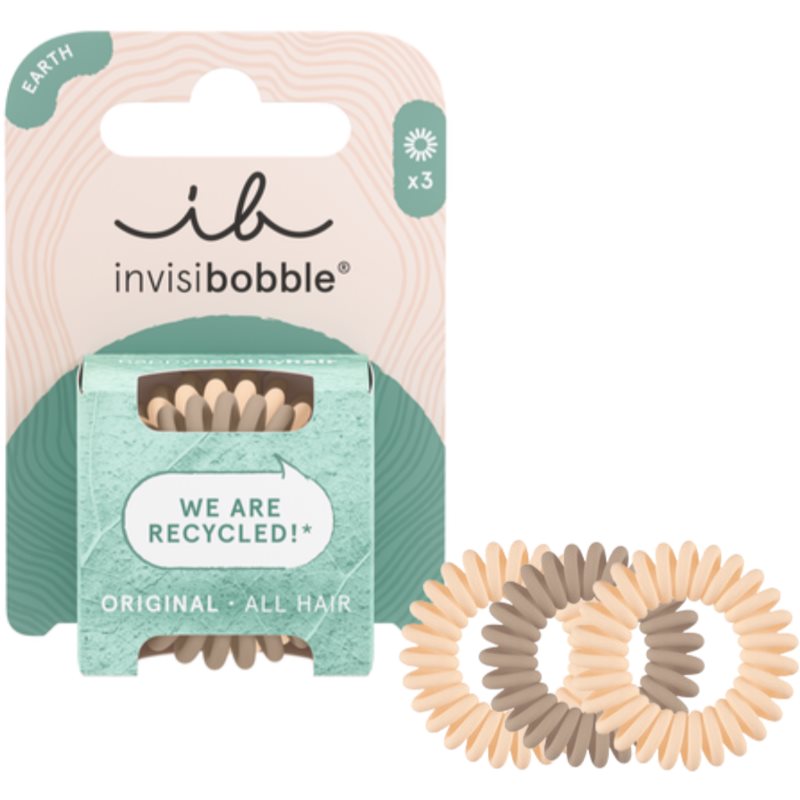 Invisibobble Original Earth Respiraled Hair Bands 3 Pc