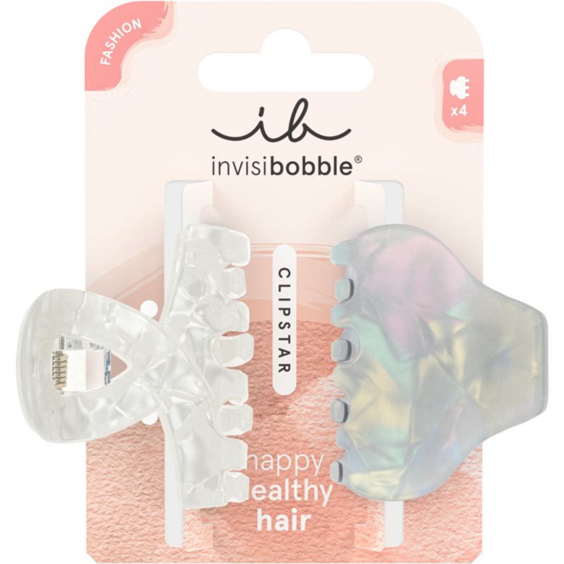 invisibobble Clipstar Pearly Frost Haarspange Größe M 2 St.
