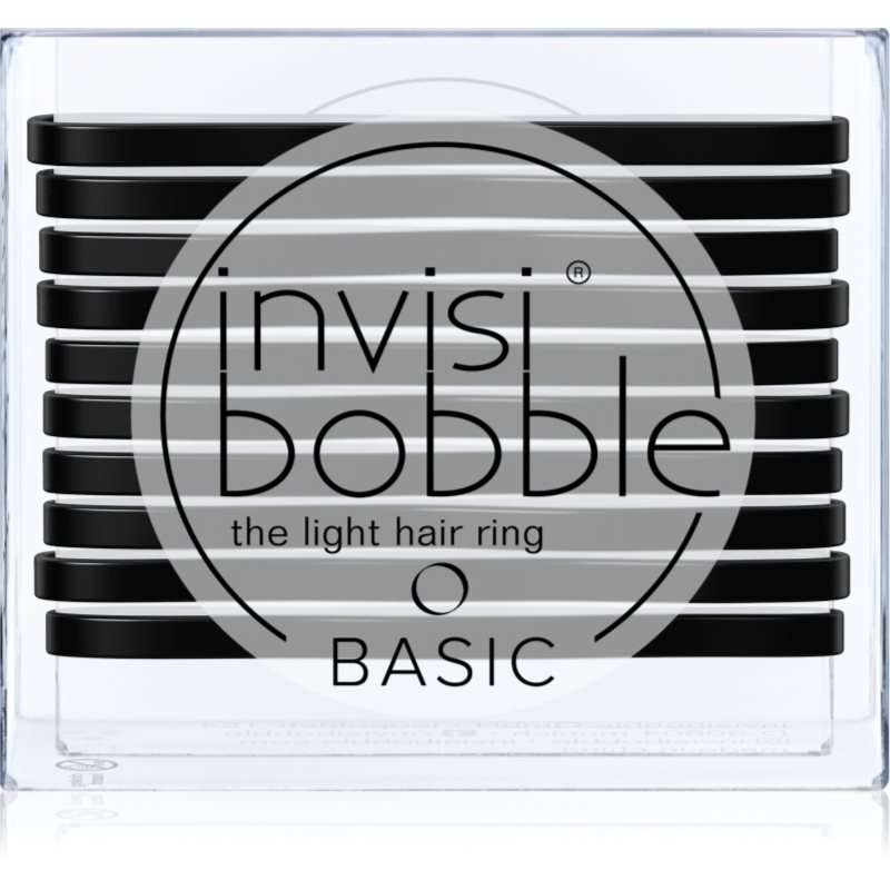 

invisibobble Basic тонкі гумки для волосся True Black