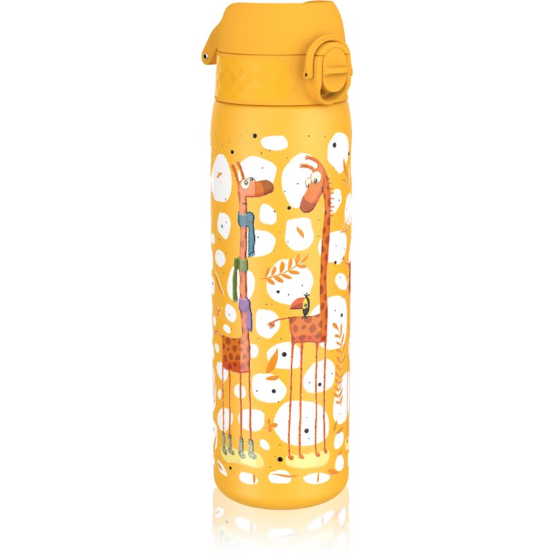 Ion8 Leak Proof roestvrijstalen drinkfles voor Kinderen Giraffes 600 ml
