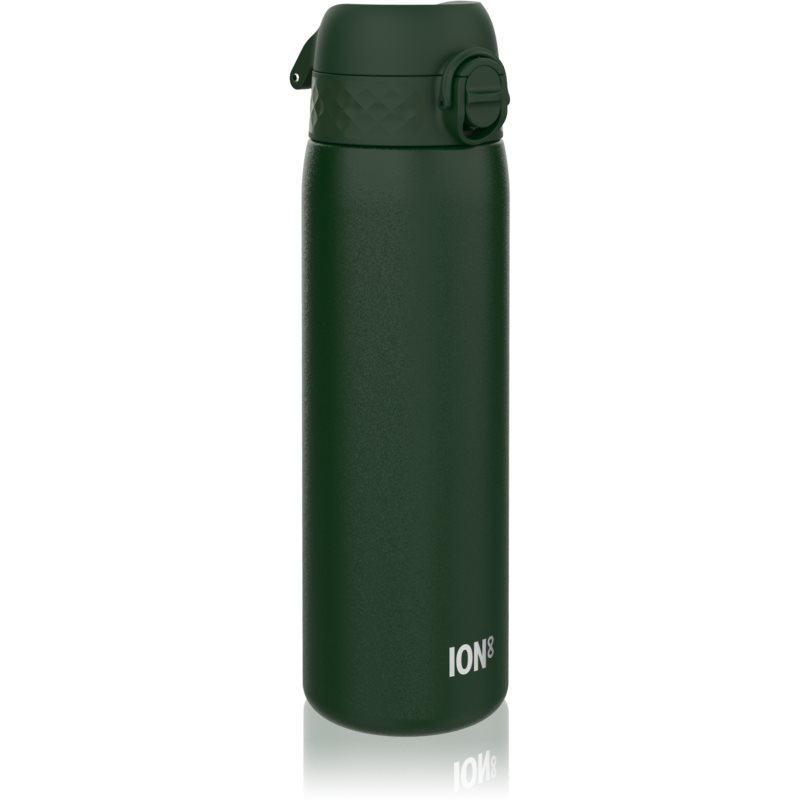 Ion8 Leak Proof Stainless Steel Water Bottle Dark Green 600 Ml