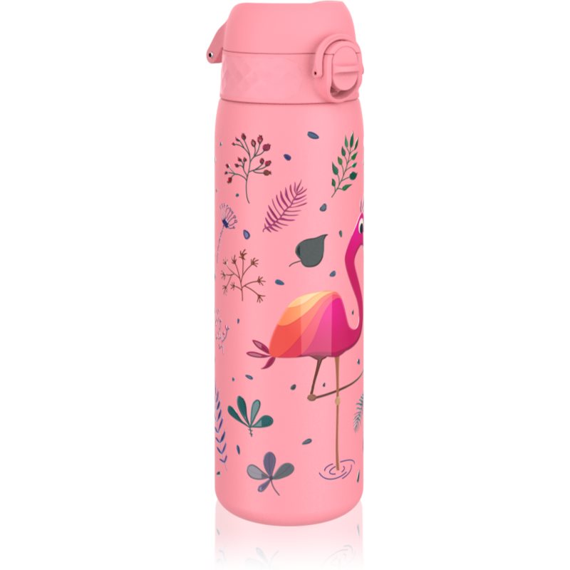 Ion8 Leak Proof steklenica za vodo iz nerjavnega jekla za otroke Flamingo 600 ml