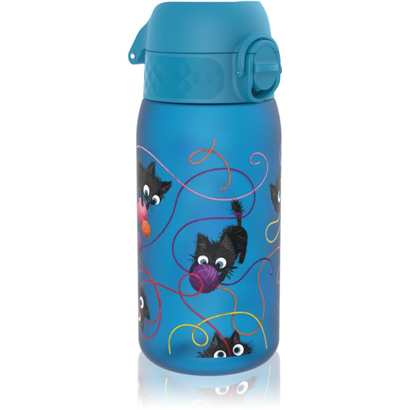 Ion8 Leak Proof vizes palack gyermekeknek Blue Cats 350 ml akciós termékkép 1