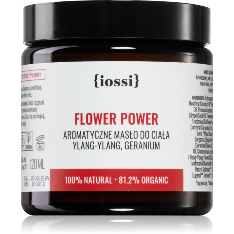 Iossi Classic Flower Power maitinamasis kūno sviestas Ylang-Ylang & Geranium 120 ml
