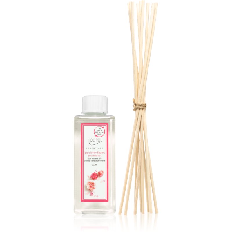 ipuro Essentials Lovely Flowers refill for aroma diffusers + spare sticks for the aroma diffuser 200