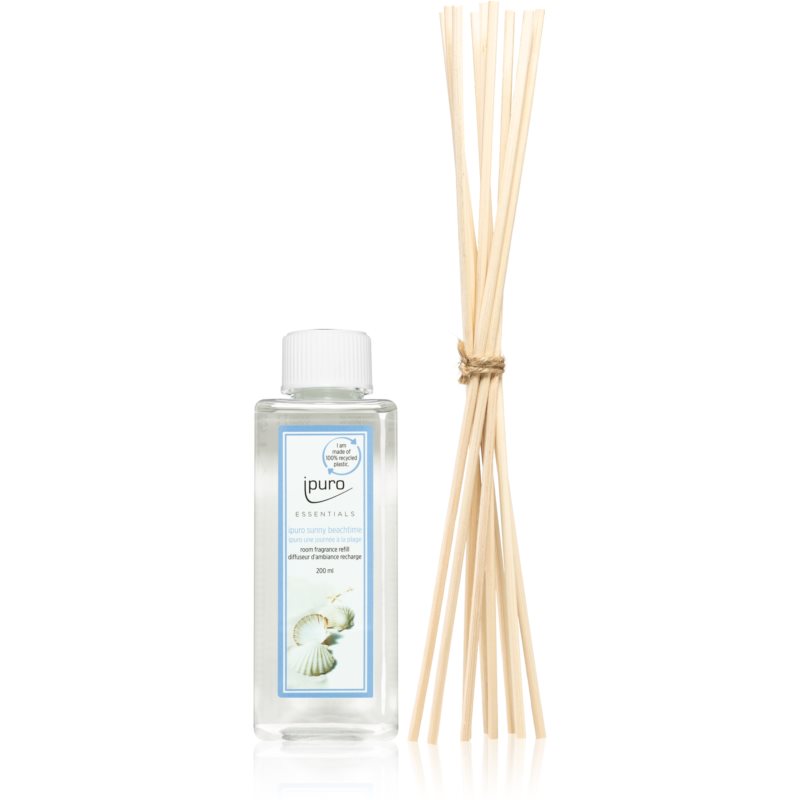 ipuro Essentials Sunny Beachtime refill för aroma diffuser + Spare Sticks for the Aroma Diffuser 200 ml unisex