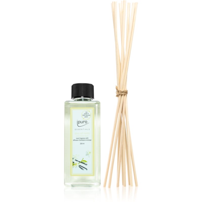 ipuro Essentials Soft Vanilla refill för aroma diffuser + Spare Sticks for the Aroma Diffuser 200 ml unisex