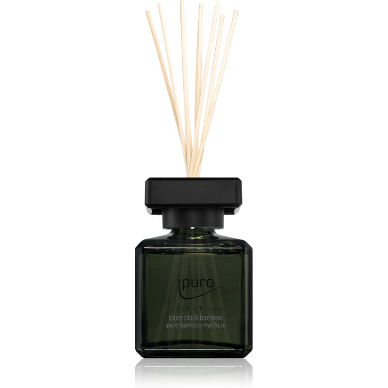 Ipuro Essentials Black Bamboo Aroma Diffuser With Refill 50 Ml
