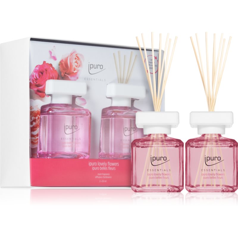 E-shop ipuro Essentials Lovely Flowers aroma difuzér s náplní 2x50 ml