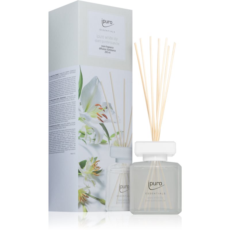 Ipuro Essentials White Lily Aroma Diffuser With Refill 200 Ml