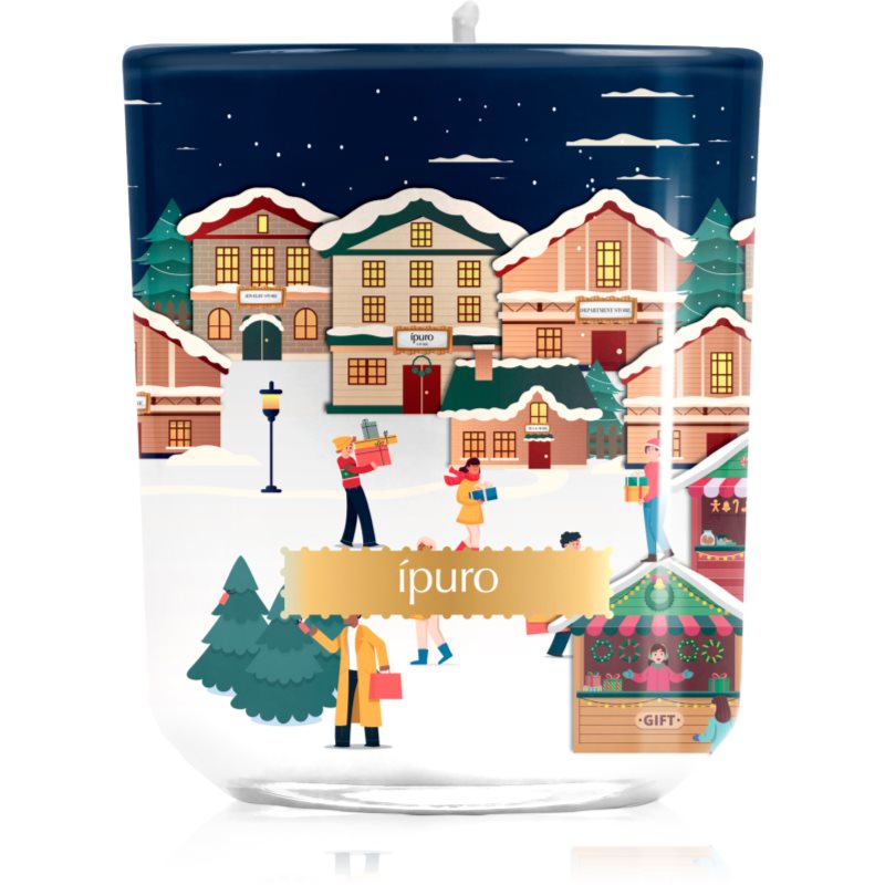 ípuro Christmas Town Festive Rush scented candle with lid 270 g