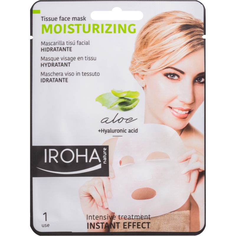 

Iroha Moisturizing Aloe тканинна маска з алое вера та гіалуроновою кислотою