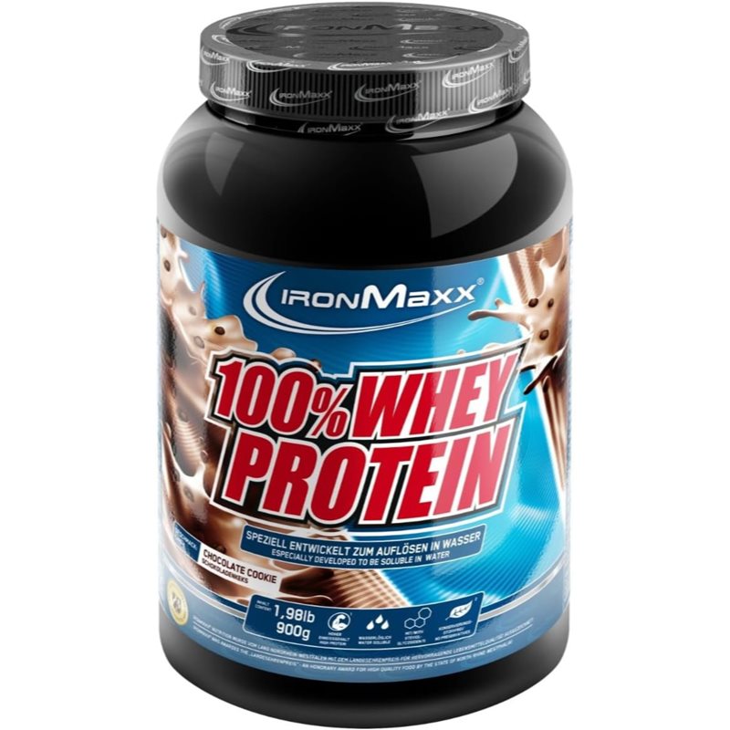IronMaxx 100 % Whey Protein białko serwatkowe smak Chocolate Cookies 900 g
