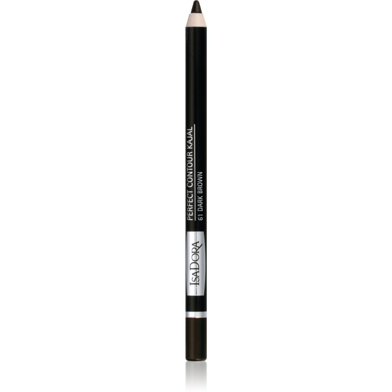 IsaDora Perfect Contour Kajal kajalová ceruzka na oči odtieň 61 Dark Brown 1,2 g