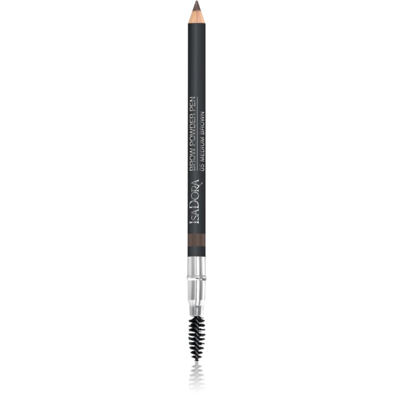 IsaDora Brow Powder Pen antakių pieštukas su šepetėliu atspalvis 05 Medium Brown 1,1 g