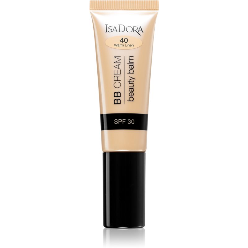 IsaDora BB Cream Beauty Balm Hydrating BB Cream SPF 30 Shade 40 Warm Linen 30 Ml
