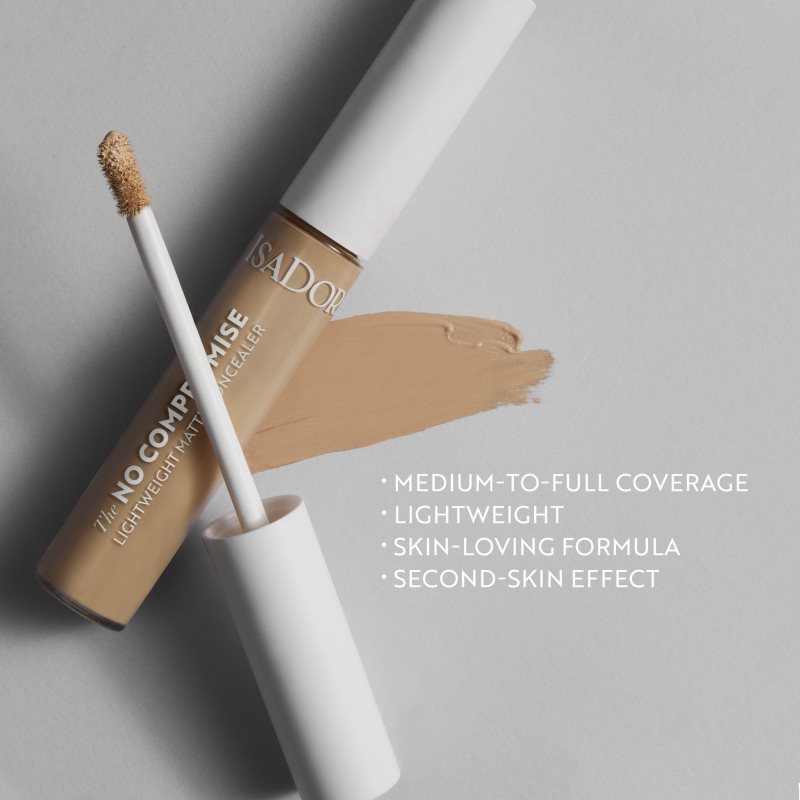 IsaDora No Compromise Lightweight Matte Concealer krémový krycí korektor odstín 1NW 10 ml (obrázek 3)
