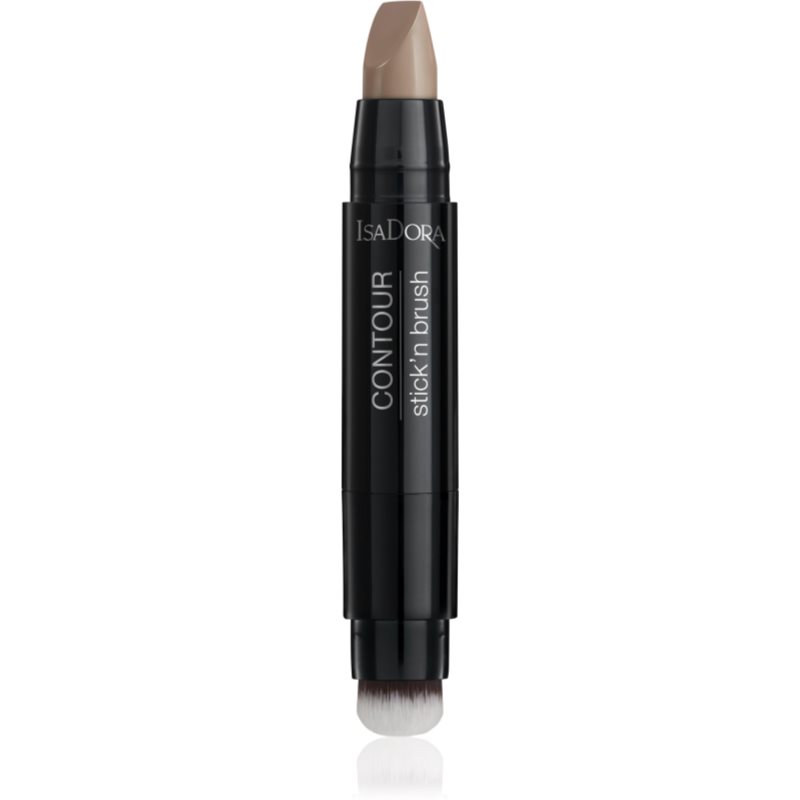 IsaDora Stick'n Brush Controur Contour Stick With Brush Shade 30 Cool Beige
