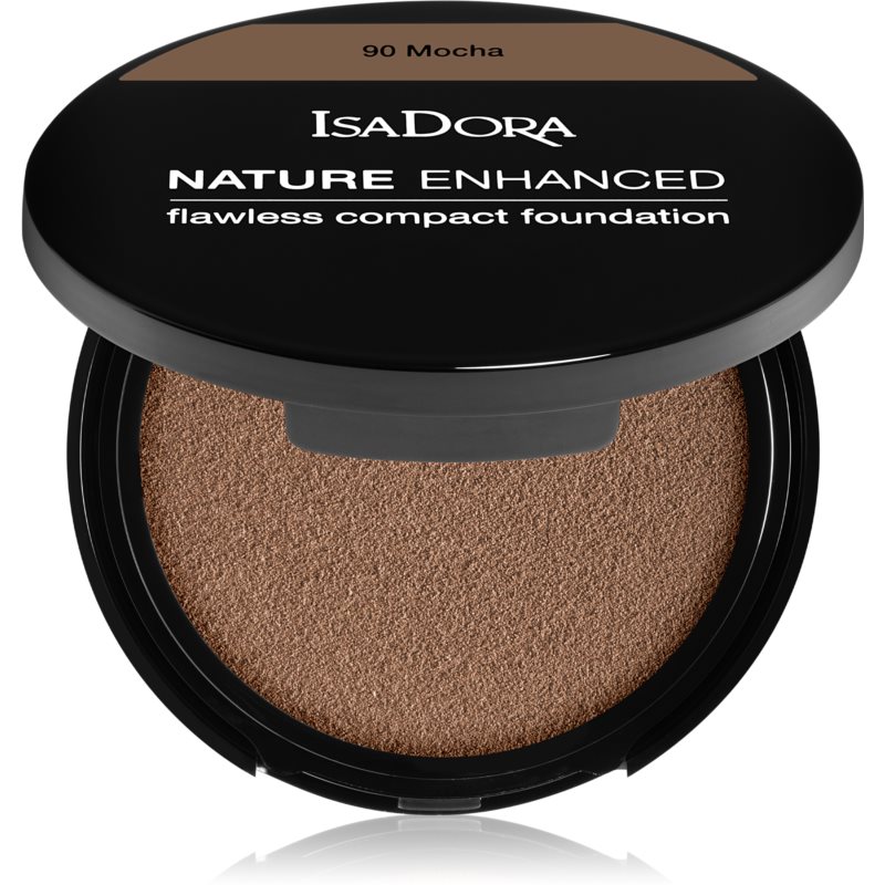 IsaDora Nature Enhanced Flawless Compact Foundation compact cream foundation shade 90 Mocha 10 g
