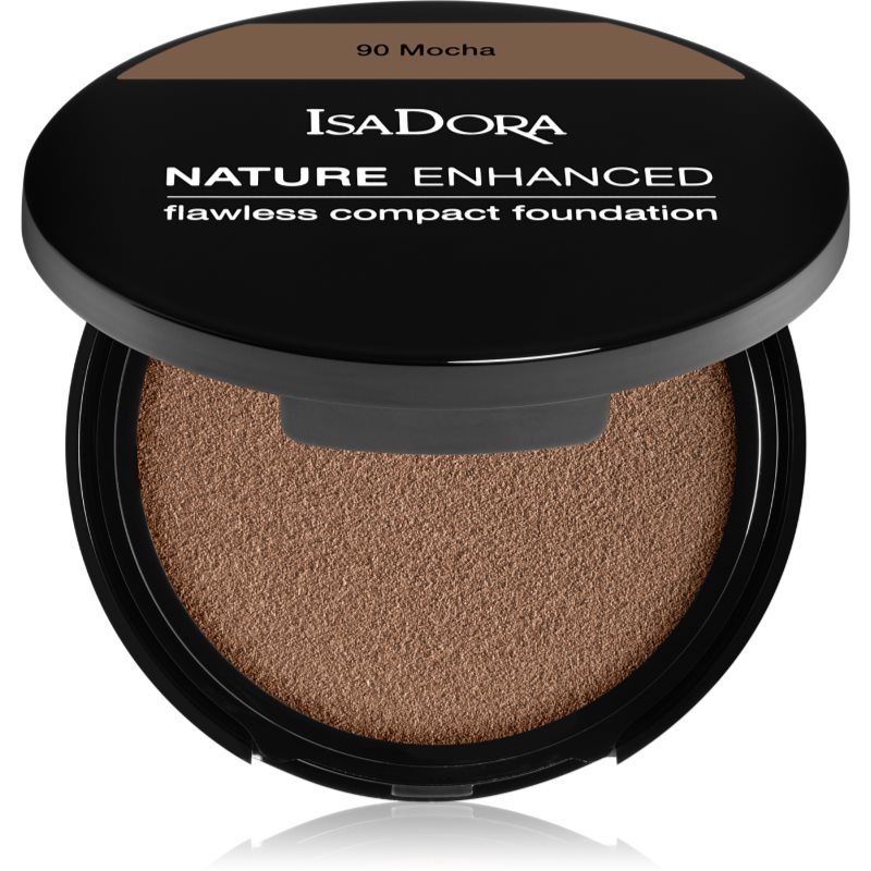 IsaDora Nature Enhanced Flawless Compact Foundation компактна крем-пудра відтінок 90 Mocha 10 гр