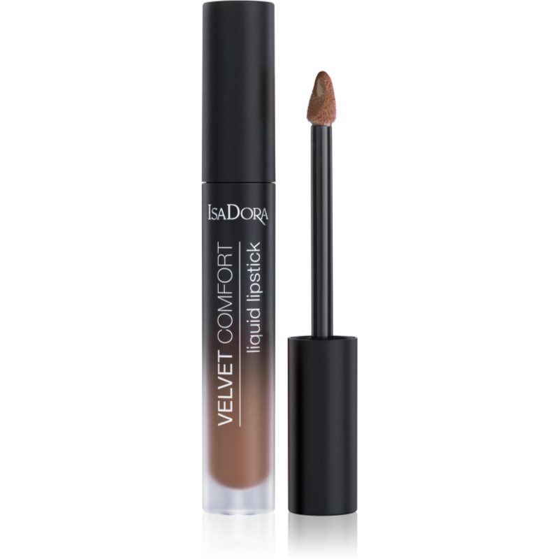 IsaDora Velvet Comfort semi-matt lipstick shade 68 Cool Brown 4 ml
