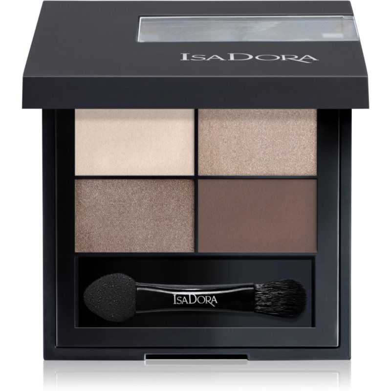 IsaDora Eye Shadow Quartet палетка тіней для очей відтінок 04 Cappuccino 3,5 гр