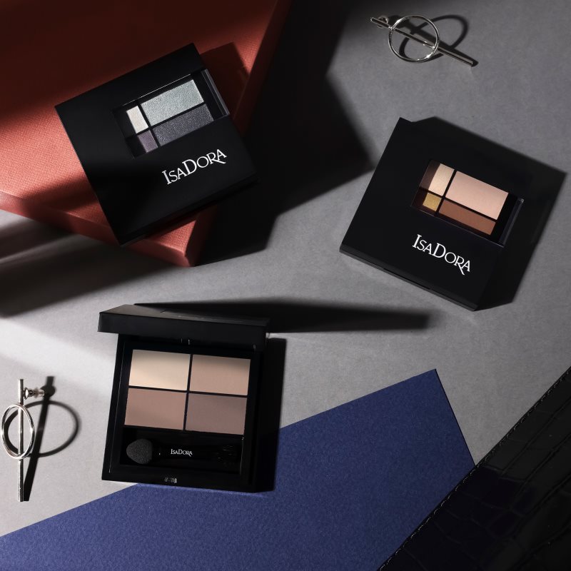 IsaDora Eye Shadow Quartet paleta sjenila za oči nijansa 12 Crystal Mauve 3,5 g