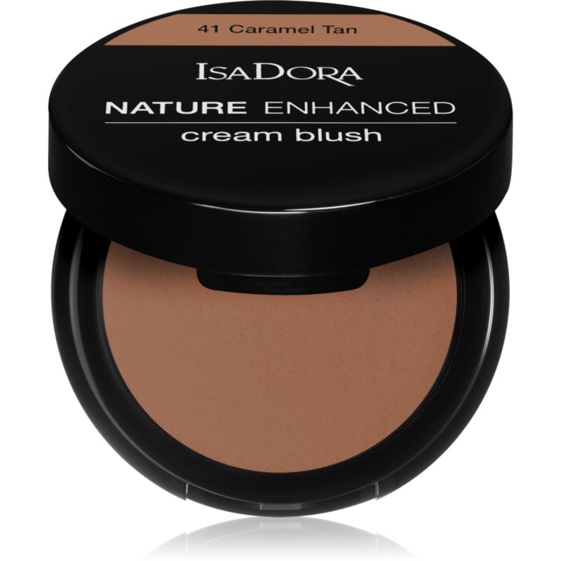 IsaDora Nature Enhanced Cream Blush Compact Blusher With Mirror And Brush Shade 41 Caramel Tan 3 G