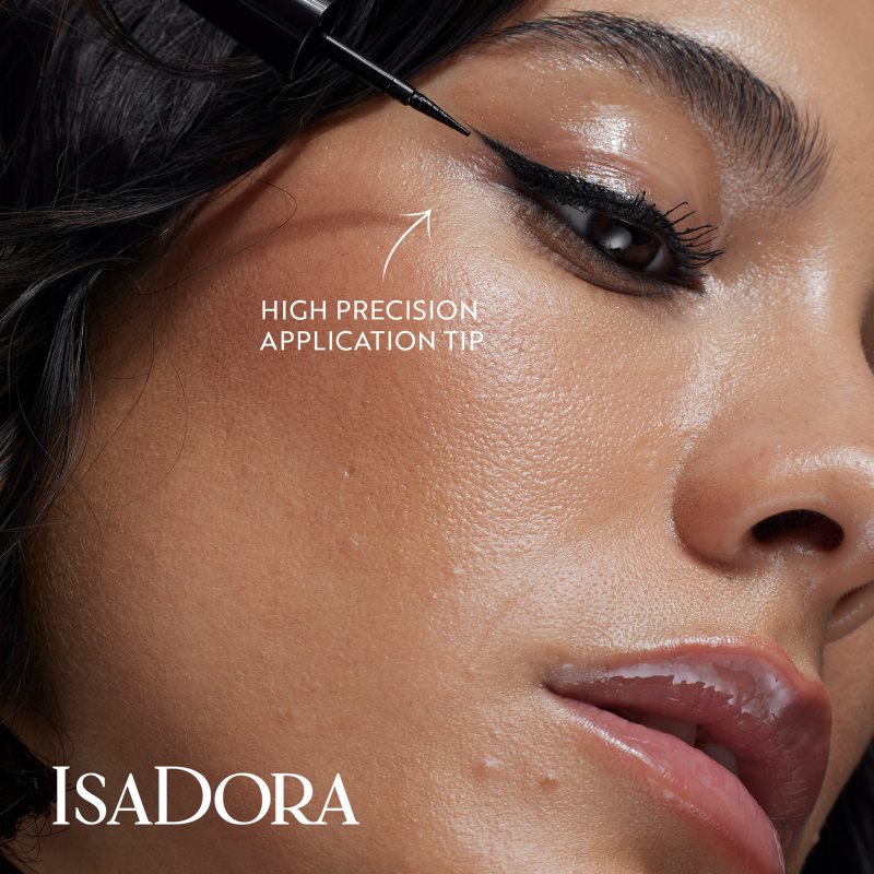 IsaDora Glossy Eyeliner Waterproof Eyeliner Shade 40 Chrome Black 2,5 Ml
