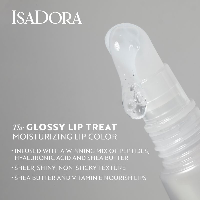 IsaDora Glossy Lip Treat Brillant à Lèvres Hydratant Teinte 00 Clear 13 Ml