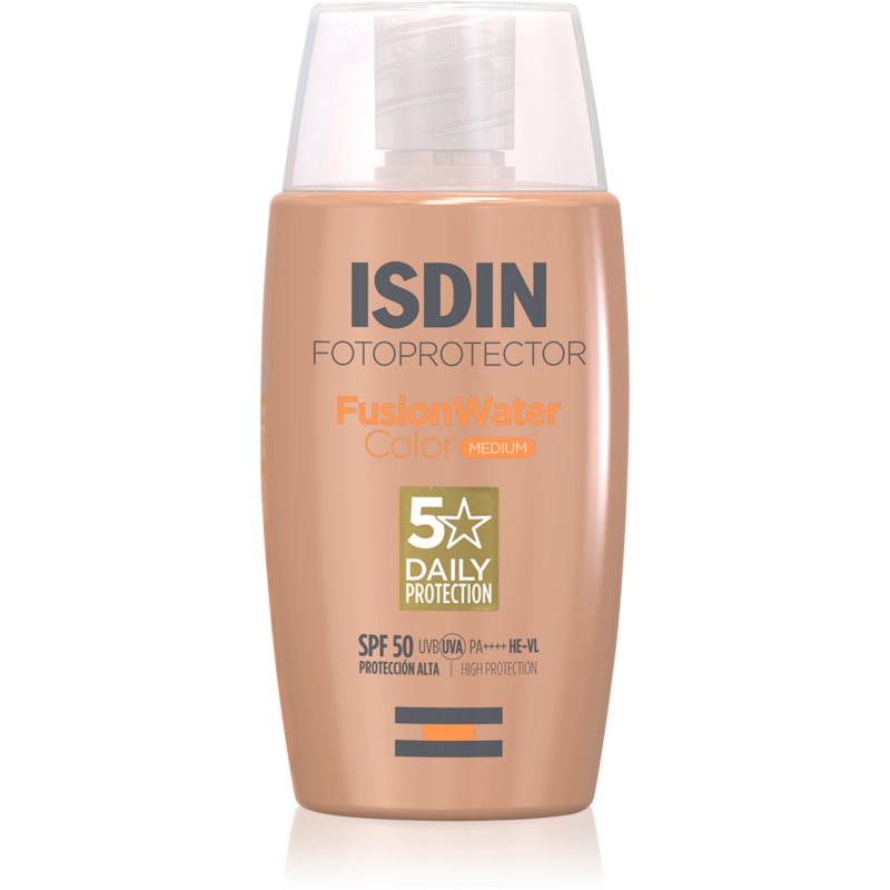 ISDIN Fotoprotector FusionWater ochranný tónovaný fluid na obličej SPF 50 50 ml