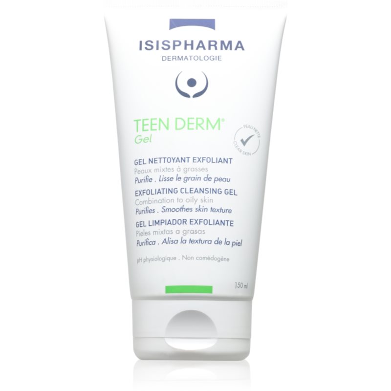 ISISPHARMA Teen Derm Gel ексфолиращ почистващ гел за мазна и проблемна кожа 150 мл.