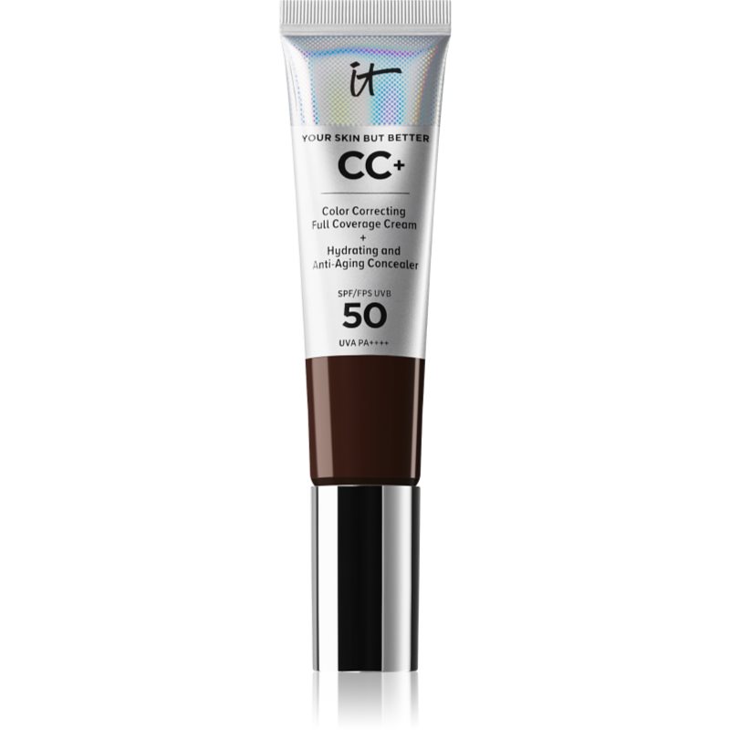 IT Cosmetics Your Skin But Better CC+ krycí make-up SPF 50+ pro ženy Deep Mocha 32 ml