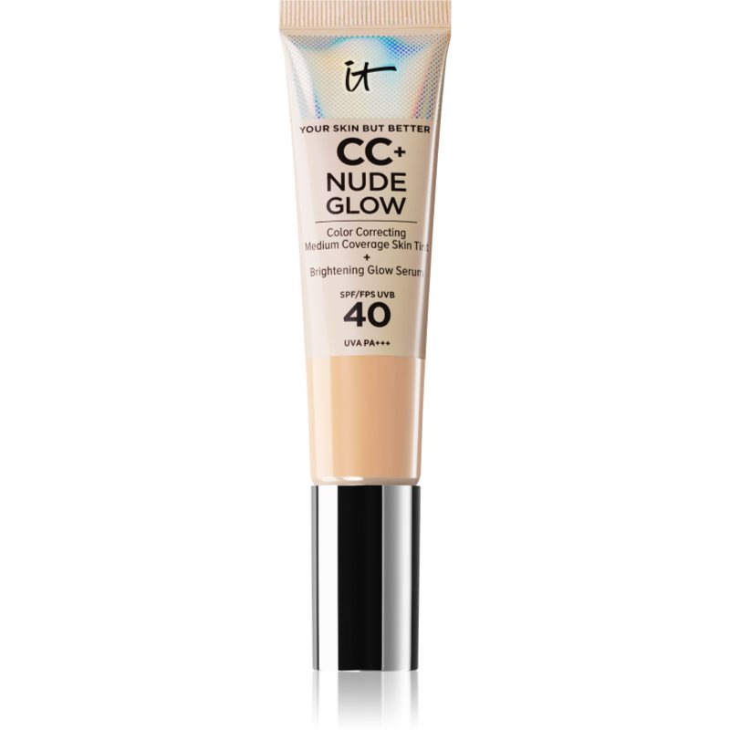 IT Cosmetics Your Skin But Better CC + Nude Glow make-up pro rozjasnění pleti SPF 40 odstín Fair Ivory 32 ml