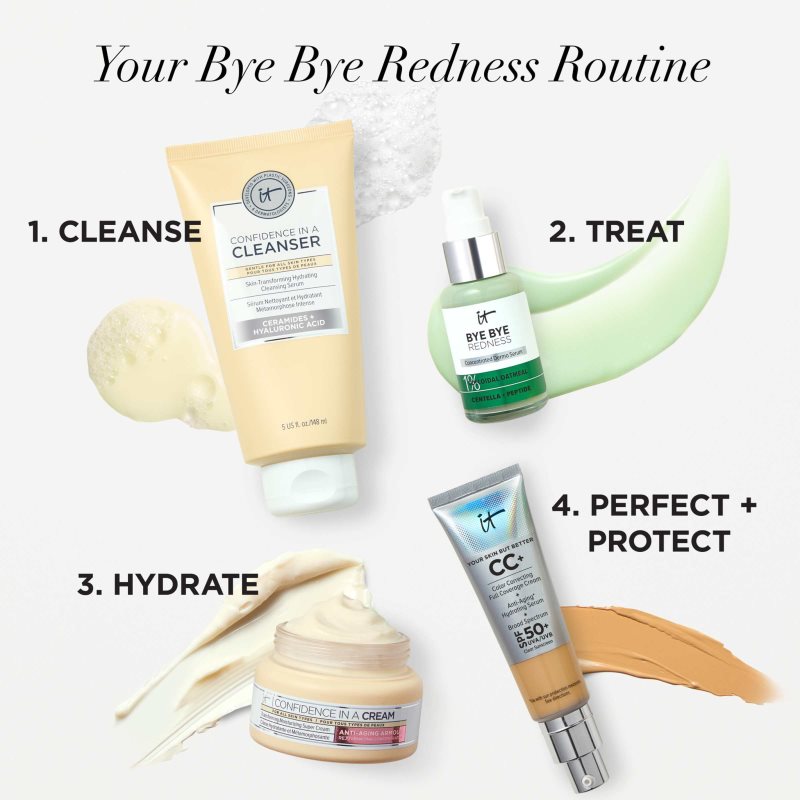 IT Cosmetics Bye Bye Redness serum calmante anti-rojeces para mujer 30 ml