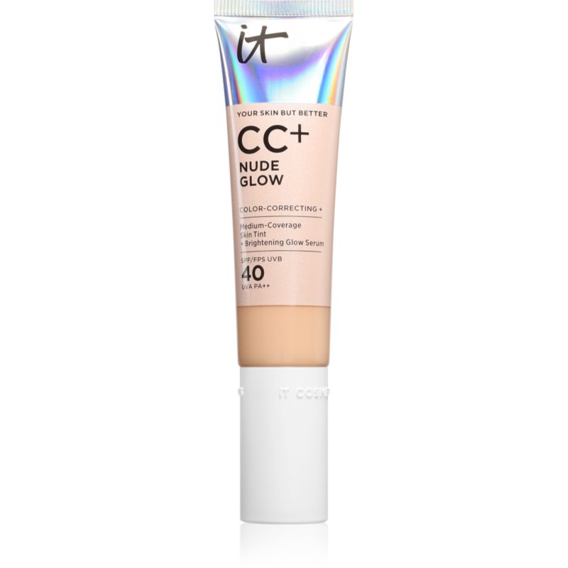 IT Cosmetics Your Skin But Better CC + Nude Glow CC krém pro rozjasnění pleti SPF 40 Fair Warm 32 ml