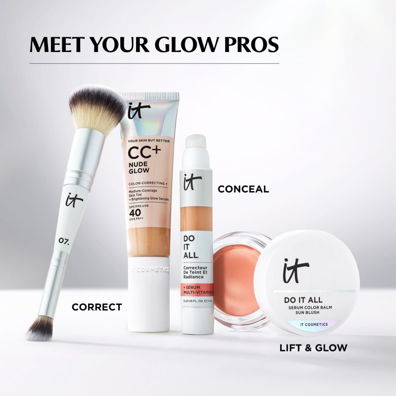 IT Cosmetics Your Skin But Better CC + Nude Glow CC krém pro rozjasnění pleti SPF 40 Fair Warm 32 ml (obrázek 8)