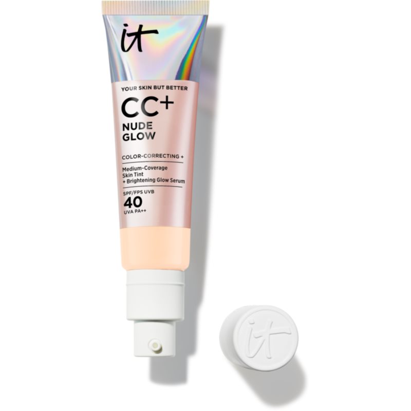 IT Cosmetics Your Skin But Better CC + Nude Glow CC krém pro rozjasnění pleti SPF 40 Fair Biege 32 ml (obrázek 4)