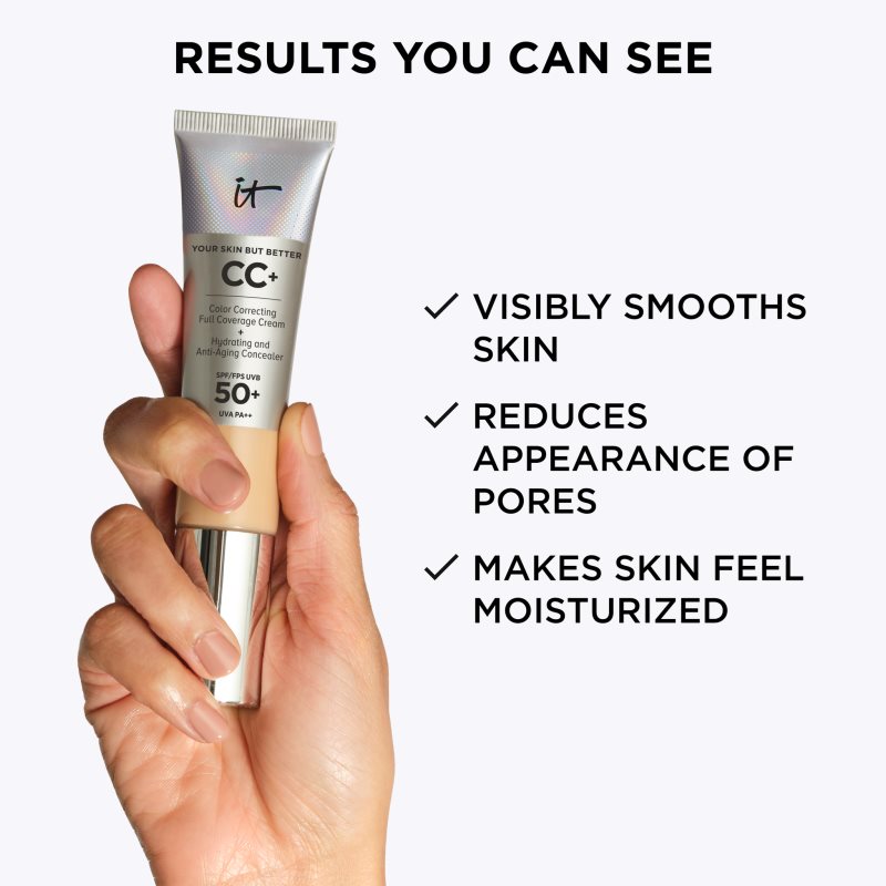 IT Cosmetics Your Skin But Better CC+ CC krém SPF 50+ odstín Light Medium 12 ml (obrázek 9)