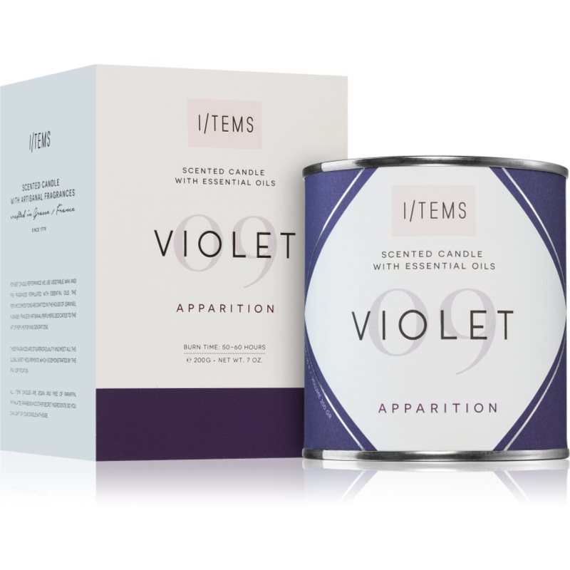 I/TEMS Essential 09 / Violet Aроматична свічка 200 гр